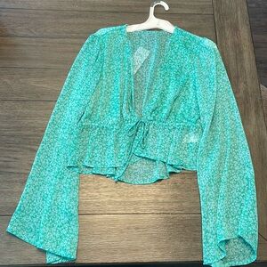 Wild Fable Sheer, Long Sleeve Shirt